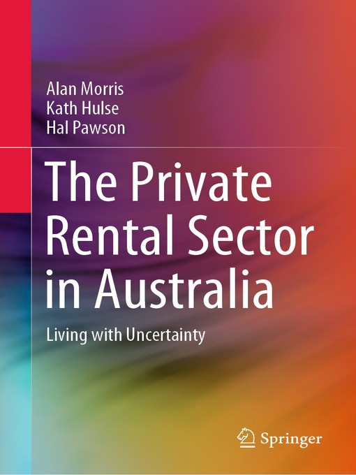 Title details for The Private Rental Sector in Australia by Alan Morris - Available